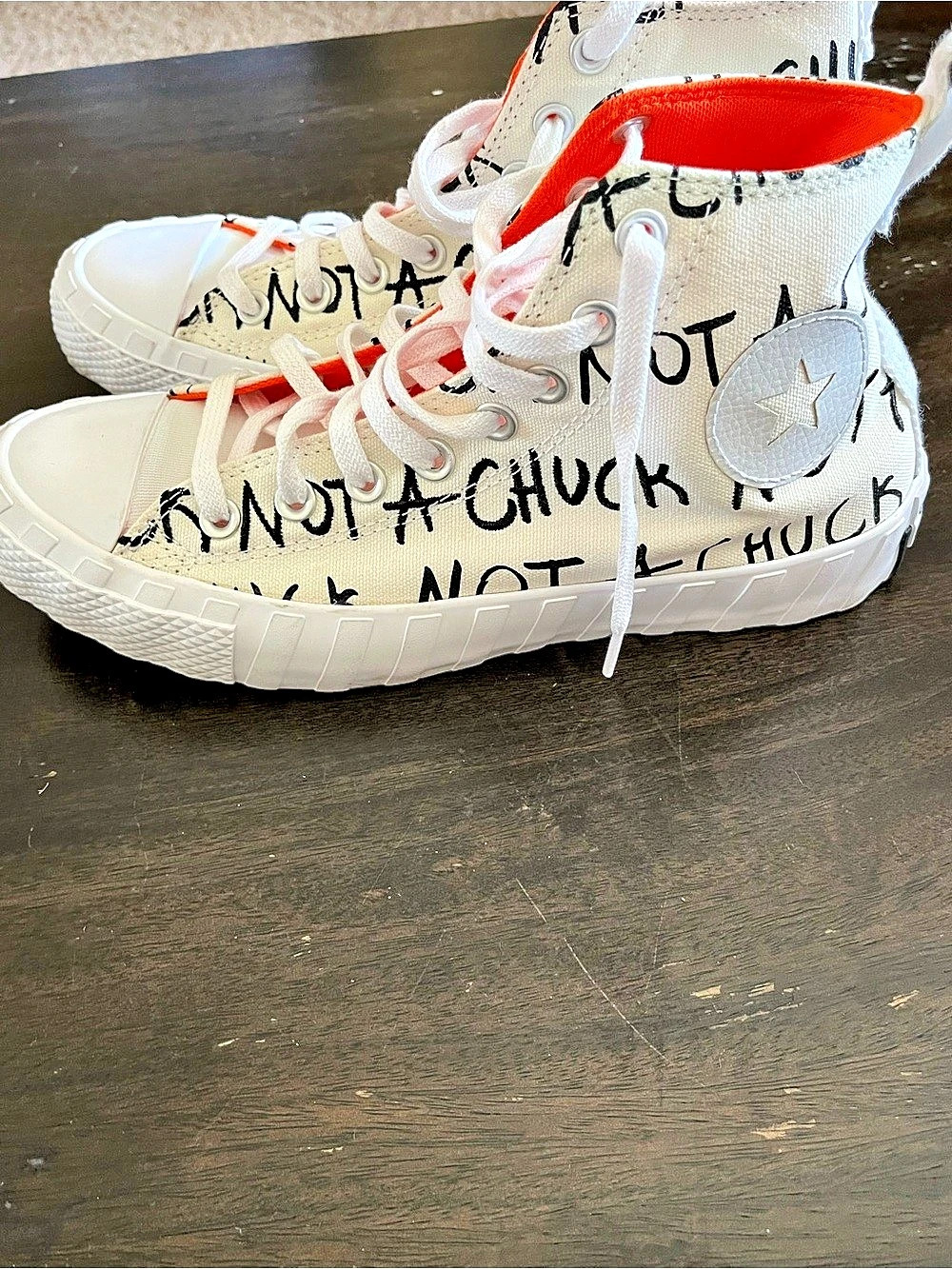 Converse UNT1TL3D 'Not a Chuck - White' Sneakers White & Orange